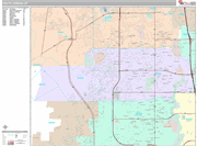 South Jordan Wall Map Premium Style